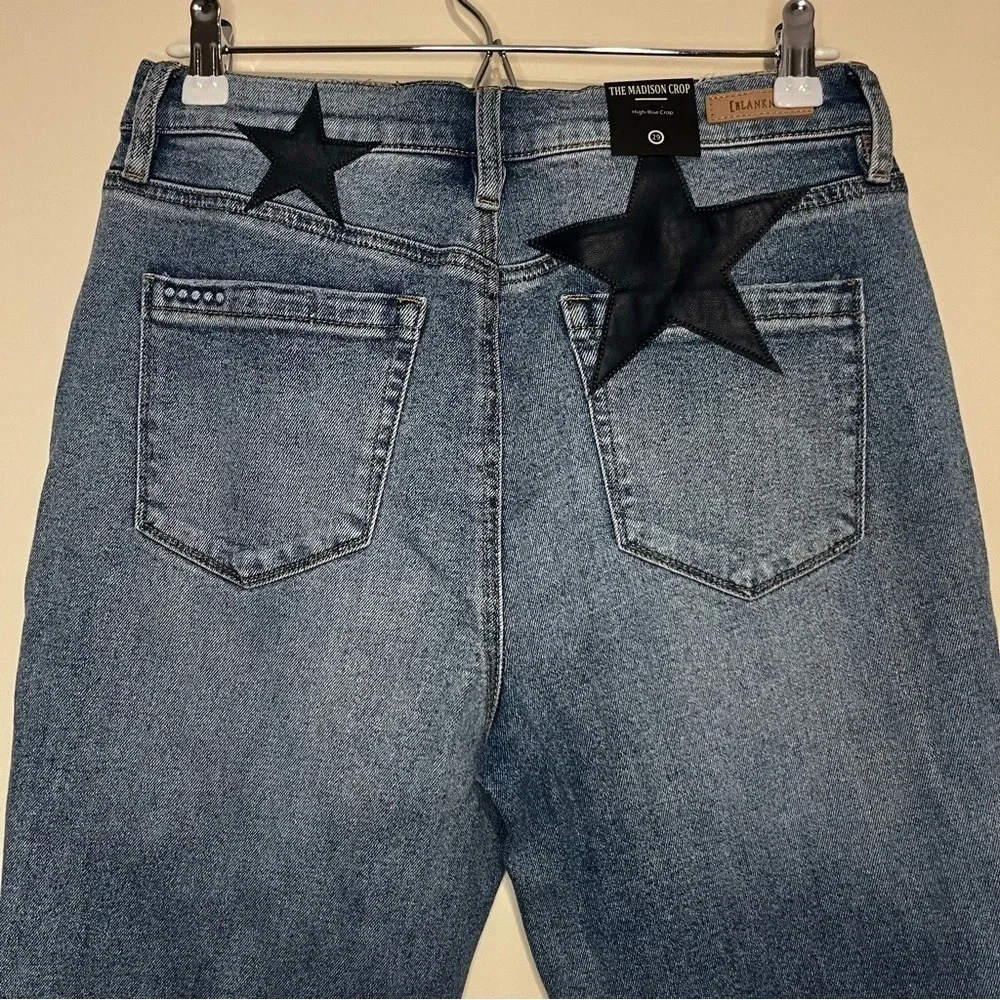 NWT BLANK NYC Madison Crop Star Jeans